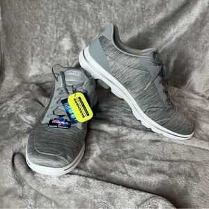 Skechers Light Gray Walking Shoes